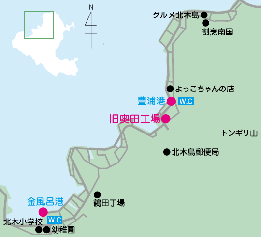 北木島アートスポットマップ