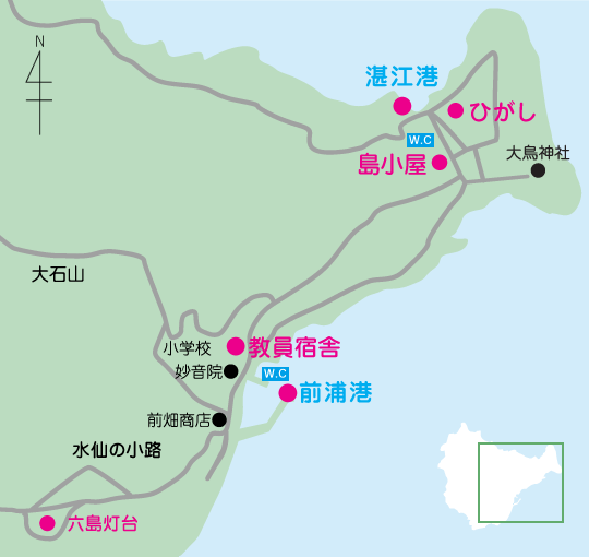 六島アートスポットマップ