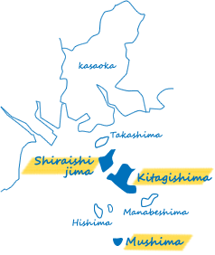 笠岡諸島位置図
