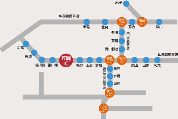 車での案内図