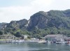 写真：北木島採石場及び採石跡地の景観と石切り文化　生活道路から見えた丁場跡