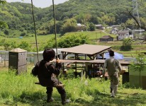 写真あそびばみーつけた　～岩原山冒険遊び場～